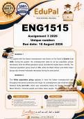 ENG1515 Assignment 3 &lpar;COMPLETE ANSWERS&rpar; 2026 - DUE 18 August 2026