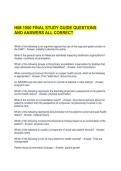 HIM 1000 FINAL STUDY GUIDE QUESTIONS AND ANSWERS ALL CORRECT