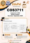 COS3711 Assignment 4 &lpar;COMPLETE ANSWERS&rpar; 2026 - DUE September 2026