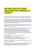 HIM 1000 CHAPTER 2 EXAM QUESTIONS AND ANSWERS ALL CORRECT 