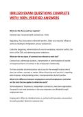 IDRL320 EXAM QUESTIONS COMPLETE WITH 100&percnt; VERIFIED ANSWERS 2026&sol;2027 &vert; VERIFIED EXAM QUESTIONS