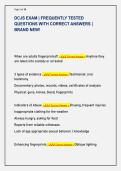 DCJS EXAM &vert; FREQUENTLY TESTED  QUESTIONS WITH CORRECT ANSWERS &vert;  BRAND NEW&excl;