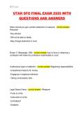 UTAH SFO FINAL EXAM 2026 WITH  QUESTIONS AND ANSWERS