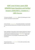 ASNT Level III Basic Latest 2026  UPDATED Exam Questions and Verified  Answers &lpar;2026&sol;2027&rpar; &vert; Graded A&plus; &vert;  100&percnt; Success