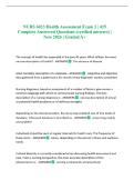 NURS 6023 Health Assessment Exam 3 &vert; 415 Complete Answered Questions &lpar;verified answers&rpar; &vert; New 2026 &vert; Graded A&plus;