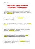 TABC FINAL EXAM 2026 WITH  QUESTIONS AND ANSWERS