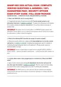 SHARP ESO 2026 ACTUAL EXAM &vert; COMPLETE VERIFIED QUESTIONS & ANSWERS &vert; 100&percnt; GUARANTEED PASS &vert; SECURITY OFFICER EXAM STUDY GUIDE &vert; FULL EXAM PACKAGE