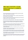 HIM 1000 CHAPTER 4 EXAM QUESTIONS WITH CORRECT ANSWERS