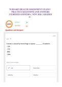 NURS 6023 HEALTH ASSESSMENT EXAM 5 PRACTICE QUESTIONS AND ANSWERS &lpar;VERIFIED ANSWERS&rpar; &vert; NEW 2026 &vert; GRADED A&plus;