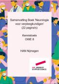 Samenvatting Boek 'Neurologie voor verpleegkundigen' Kennistoets OWE 8 Leerjaar 2 HAN 8&comma;1