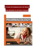 TESTBANK - Pharmacology for the Primary Care Provider 4th Edition by Constance G&period; Edmunds