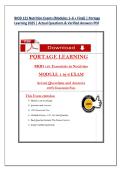 Portage Nutrition BIOD121 Final EXAM&lpar;2 Versions&rpar; & BIOD 121 Module 1&comma; 3&comma; 4&comma; 5&comma; 6 Exam &lpar;2 Versions of Each Exam&comma; New&rpar;&lpar;2026&rpar;