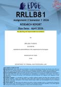 RRLLB81 Assignment 2 &lpar;QUALITY ANSWERS&rpar; Semester 1 2026 - Tax planning and impermissible tax avoidance