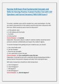 NSG 3130&vert; Fundamental Concepts & Skills For Nursing Practice II Exam 3 &lpar;Galen College Of Nursing&rpar;Newest &sol;NSG 3130&vert; Fundamental Concepts & Skills For Nursing Practice II Exam 3 Preparation &sol;NSG 3130&vert; Fundamental Concepts & Skills For Nursing
