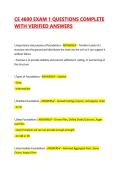 CE 4600 EXAM 1 QUESTIONS COMPLETE WITH VERIFIED ANSWERS