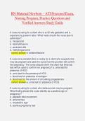 RN Maternal Newborn &ndash; ATI Proctored Exam&comma; Nursing Program&comma; Practice Questions and Verified Answers Study Guide