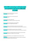 CON 3990 Contracting Certification Quiz 1 of 4 &ndash; Questions and Answers 2026&sol;2027 A&plus; Grade&vert;