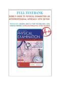 Seidel&rsquo;s Guide to Physical Examination&comma; 10th Edition by Jane Ball&comma; Joyce Dains & John Flynn &ndash; Test Bank
