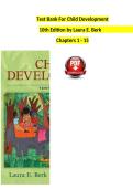 Test Bank Child Development 10th Edition by Laura E&period; Berk &vert; ISBN 9780134780143 &vert; 2026 A&plus;
