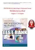 Leddy & Pepper&rsquo;s Professional Nursing &lpar;9th Edition&rpar; &mdash; Complete Test Bank for Chapters 1&ndash;22 Nursing Theory and Professional Practice Questions