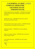 CALIFORNIA ALARM  COMPANY OPERATOR  LICENSING EXAM  INSIGHTS EXAM   QUESTIONS AND ANSWERS 2026