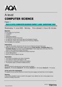 AQA A-Level Computer Science Paper 1 &ndash; June 2025 Questions