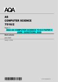 AQA AS Computer Science 7516&sol;2 Paper 2 &ndash; June 2025 Questions