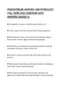 STRAIGHTERLINE ANATOMY AND PHYSIOLOGY I FULL PAPER 2026 QUESTIONS WITH ANSWERS GRADED A&plus;