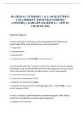 MATERNAL NEWBORN 1 & 2 &vert; 60 QUESTIONS AND CORRECT ANSWERS &lpar;VERIFIED ANSWERS&rpar; &vert; ALREADY GRADED A&plus; &vert; NEWLY UPDATED 2026 