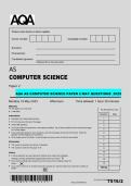 AQA AS Computer Science Paper 2 &ndash; May 2025 Questions