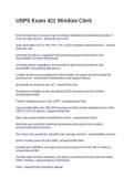 USPS Exam 421 Window Clerk Questions and Answers Fully Solved