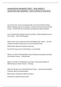 AMMUNITION HANDLERS &lpar;CERT&rpar; &vert; 2026 UPDATE &vert; QUESTIONS AND ANSWERS &vert; WITH COMPLETE SOLUTION