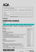 AQA A-Level Computer Science Paper 2 &ndash; June 2025 Questions