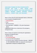 IAHSS BASIC TRAINING FOR HEALTHCARE SECURITY   OFFICERS 2026 EXAM &vert;&vert; MOST RECENT EXAM                                               2026-2027 ACTUAL COMLETE  REAL EXAM QUESTIONS AND  CORRECT ANSWERS &lpar;VERIFIED ANSWERS&rpar; ALREADY  GRADED A&plus;  &vert; NEWEST  EXAM &vert; 