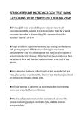 STRAIGHTERLINE MICROBIOLOGY TEST BANK QUESTIONS WITH VERIFIED SOLUTIONS 2026