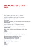 PBSC FLORIDA CIVICS LITERACY EXAM