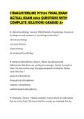STRAIGHTERLINE PSY120 FINAL EXAM ACTUAL EXAM 2026 QUESTIONS WITH COMPLETE SOLUTIONS GRADED A&plus;