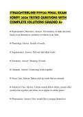 STRAIGHTERLINE PSY120 FINAL EXAM SCRIPT 2026 TESTED QUESTIONS WITH COMPLETE SOLUTIONS GRADED A&plus;