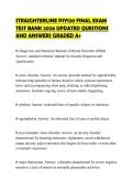 STRAIGHTERLINE PSY120 FINAL EXAM TEST BANK 2026 UPDATED QUESTIONS AND ANSWERS GRADED A&plus;