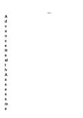 Advanced Health Assessment &ndash; Comprehensive Nursing Assessment Notes and Exam Study Guide