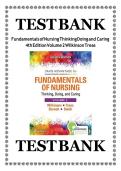Complete Test Bank Fundamentals of Nursing Thinking Doing and Caring 4th Edition Volume 2 Wilkinson Treas &lpar;All Chapters Covered&rpar; Updated 2024