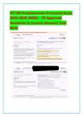 ATI RN Fundamentals Proctored Exam 2023&ndash;2026 &lpar;NGN&rpar; &ndash; 70 Approved Questions & Correct Answers Test Bank