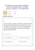 ATI Maternal Newborn Midterm Questions and Correct Detailed Answers &lpar;Verified Answers&rpar; &vert; Graded A&plus; &vert; New Update 2026 