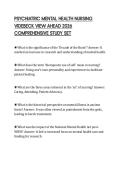 PSYCHIATRIC MENTAL HEALTH NURSING VIDEBECK VIEW AHEAD 2026 COMPREHENSIVE STUDY SET