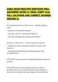 QABA EXAM PRACTICE QUESTIONS WELL ANSWERED RATED A&plus; FINAL SCRIPT 2026 FULL SOLUTIONS AND CORRECT ANSWERS GRADED A&plus;