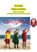 Test Bank for Children 14th Edition by John Santrock &lpar;2018&rpar;&comma; All Chapters&period;