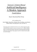 Solution Manual for Artificial Intelligence&colon; A Modern Approach&comma; Global Edition 4th Edition by Peter Norvig &vert;&vert;ISBN&colon;9781292401133