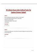 FSC California Firearms Safety Certificate Practice Test Questions & Answers -Updated
