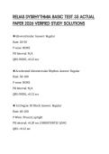 RELIAS DYSRHYTHMIA BASIC TEST 35 ACTUAL PAPER 2026 VERIFIED STUDY 