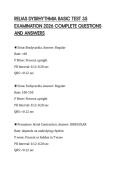 RELIAS DYSRHYTHMIA BASIC TEST 35 EXAMINATION 2026 COMPLETE QUESTIONS AND ANSWERS